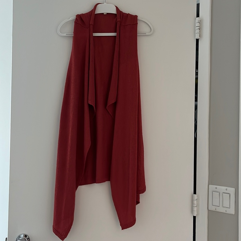 MOTH from anthropologie gorgeous rust/orange vest